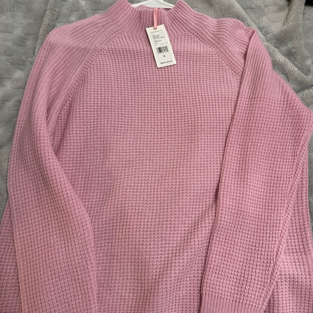 Vineyard Vines Pink Cowl Neck Sweater